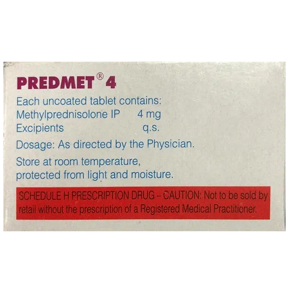 predmet 4mg tablet  15's